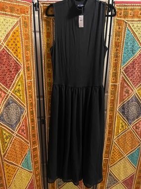GAP Mock Neck Black Dress NWT